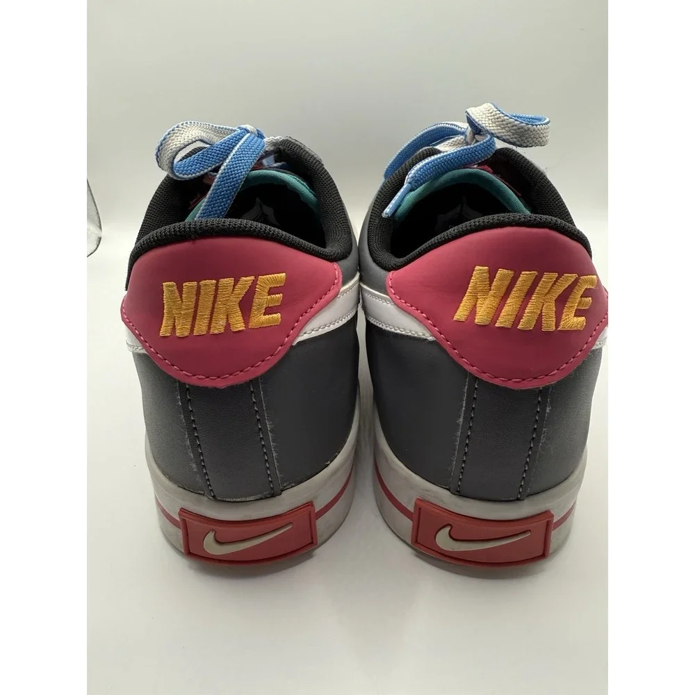 Nike Sweet Classic Blue Leather Sneakers Casual Low Shoes Women's Size 8.5 #8